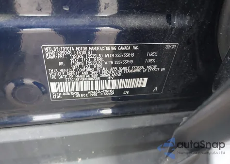 2021 Toyota Rav4 Xle Premium from USA, damaged, VIN 2T3C1RFV9MC086588